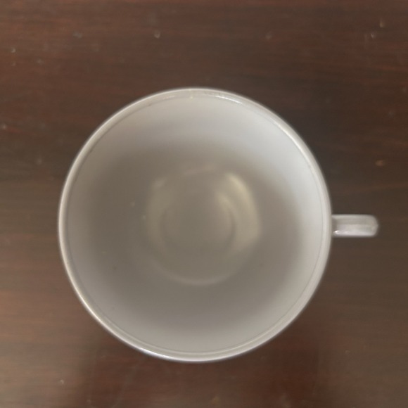 VTG Hazel Atlas Ovide Grey‎ Cup Platonite Footed Coffee Cup MCM - Picture 3 of 7